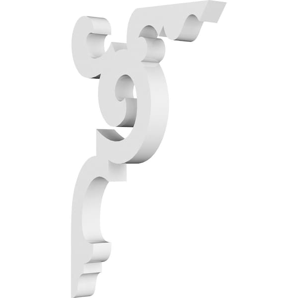 Ekena Millwork Benson Architectural Grade PVC Bracket, 5/8"W X 4 1/2"D X 7"H BKTP01X04X07BE - main